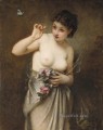 Young Girl with a Butterfly Guillaume Seignac classic nude